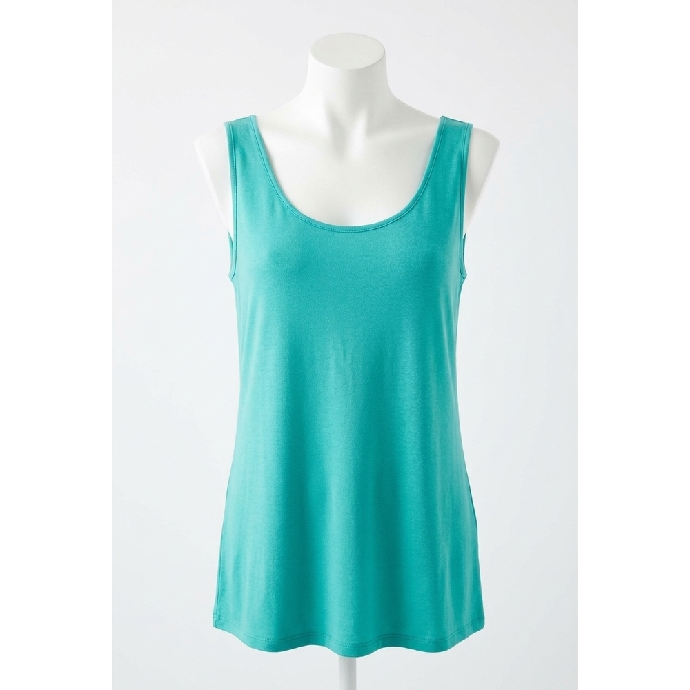 NEW ANGEL bra-friendly tunic tank in teal